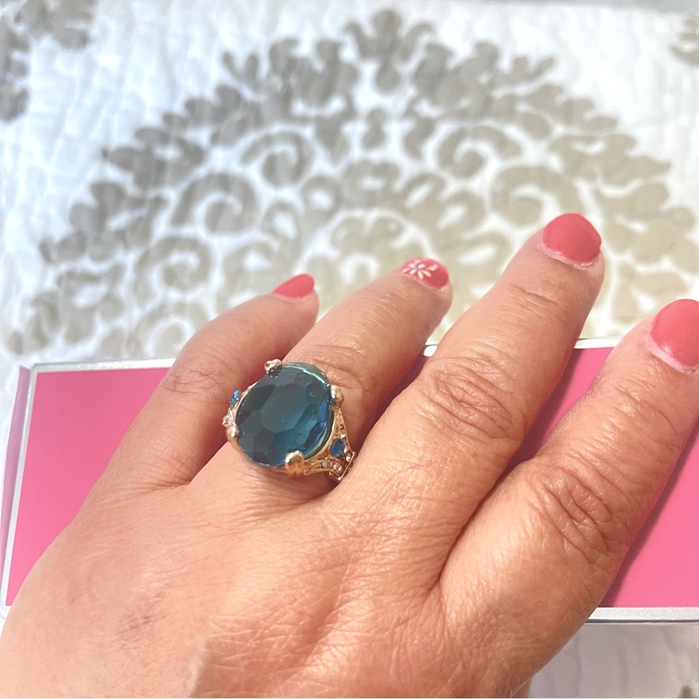 18K Gold Plated Oval Zircon  Ring Gorgeous Jewelry Gift Accessories For Women